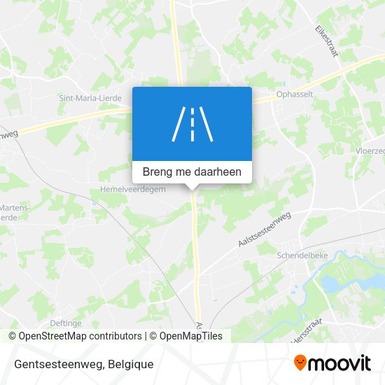 Gentsesteenweg kaart