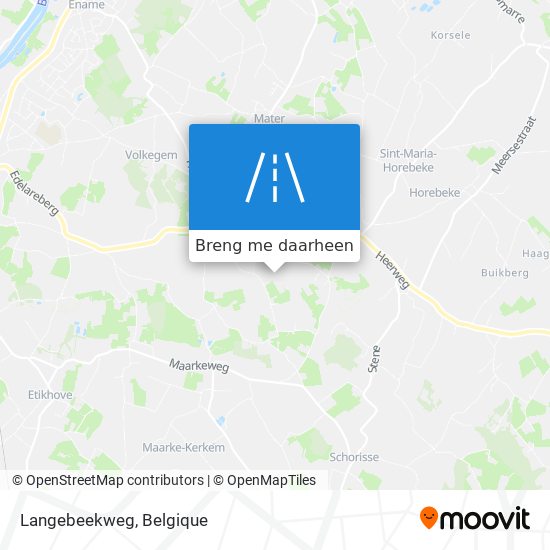 Langebeekweg kaart