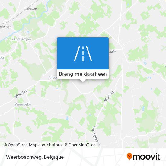 Weerboschweg kaart