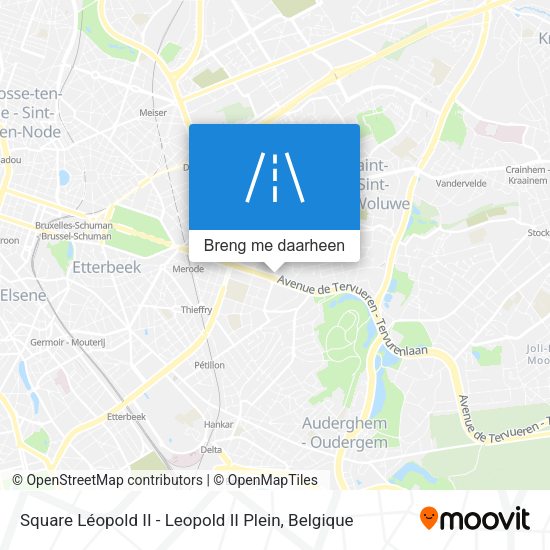 Square Léopold II - Leopold II Plein kaart