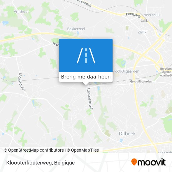 Kloosterkouterweg kaart