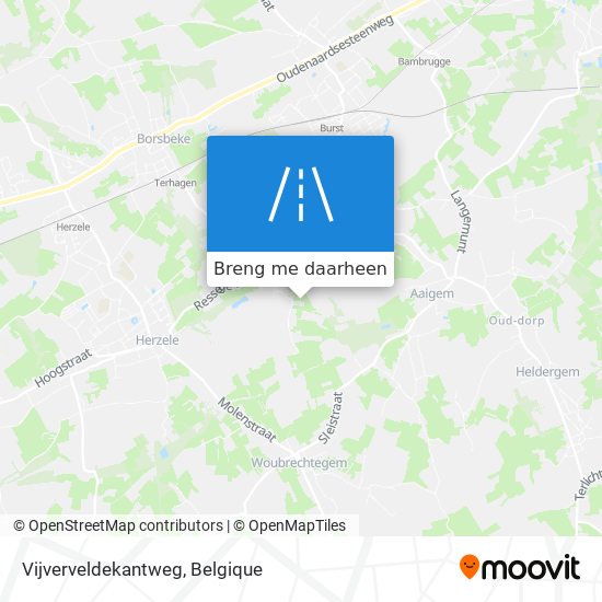 Vijverveldekantweg kaart