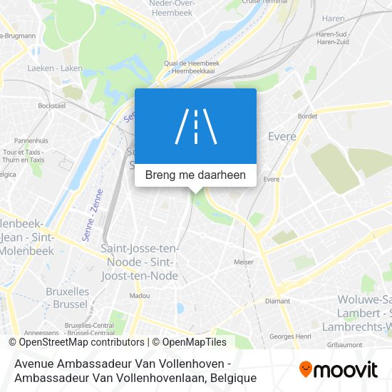 Avenue Ambassadeur Van Vollenhoven - Ambassadeur Van Vollenhovenlaan kaart