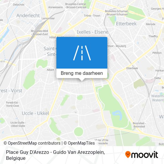 Place Guy D'Arezzo - Guido Van Arezzoplein kaart