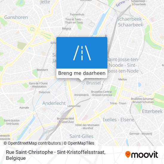 Rue Saint-Christophe - Sint-Kristoffelsstraat kaart