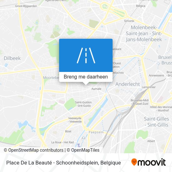Place De La Beauté - Schoonheidsplein kaart