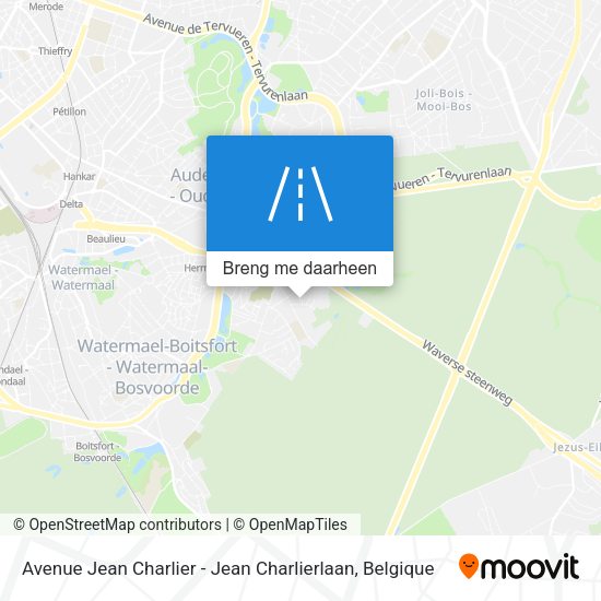 Avenue Jean Charlier - Jean Charlierlaan kaart