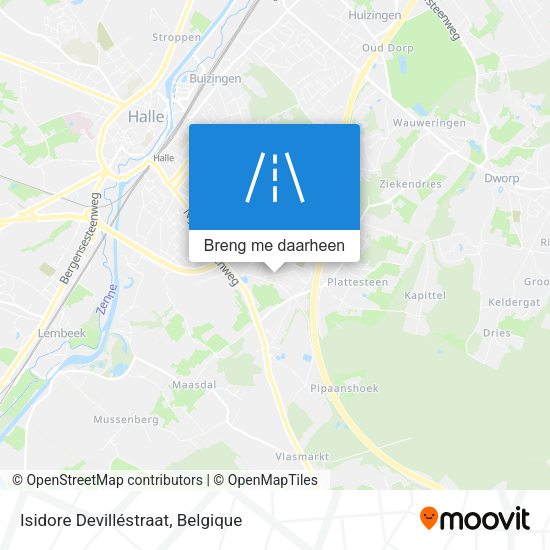 Isidore Devilléstraat kaart