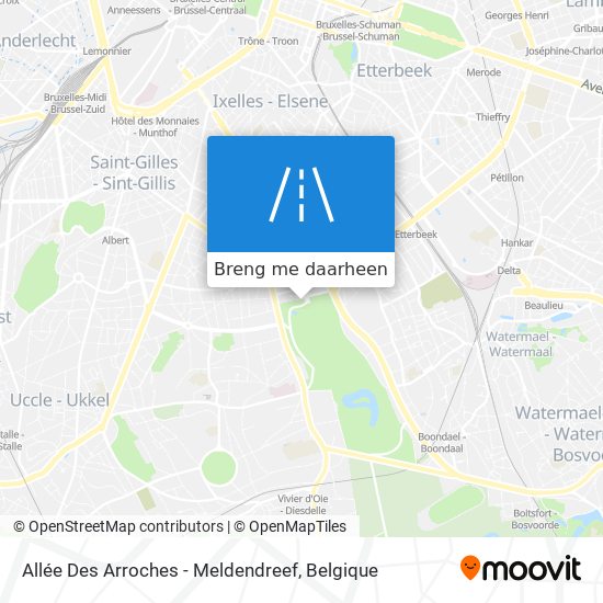 Allée Des Arroches - Meldendreef kaart