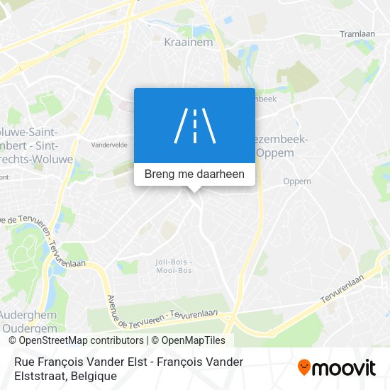Rue François Vander Elst - François Vander Elststraat kaart