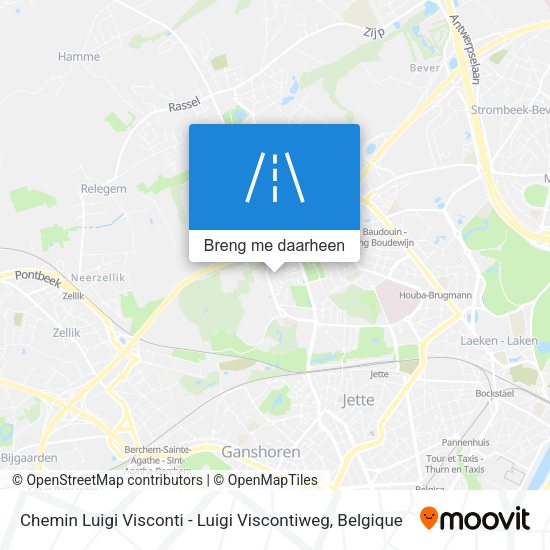 Chemin Luigi Visconti - Luigi Viscontiweg kaart