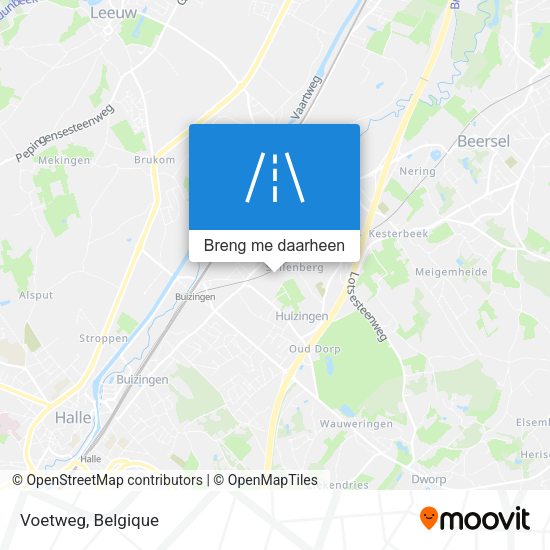 Voetweg kaart