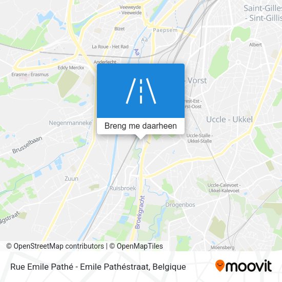 Rue Emile Pathé - Emile Pathéstraat kaart