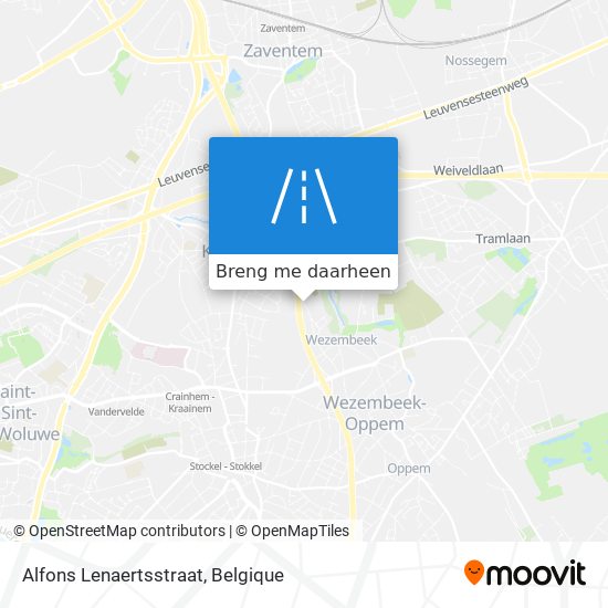 Alfons Lenaertsstraat kaart