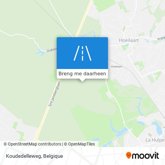 Koudedelleweg kaart