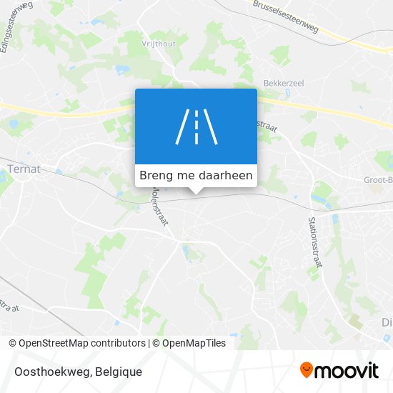 Oosthoekweg kaart