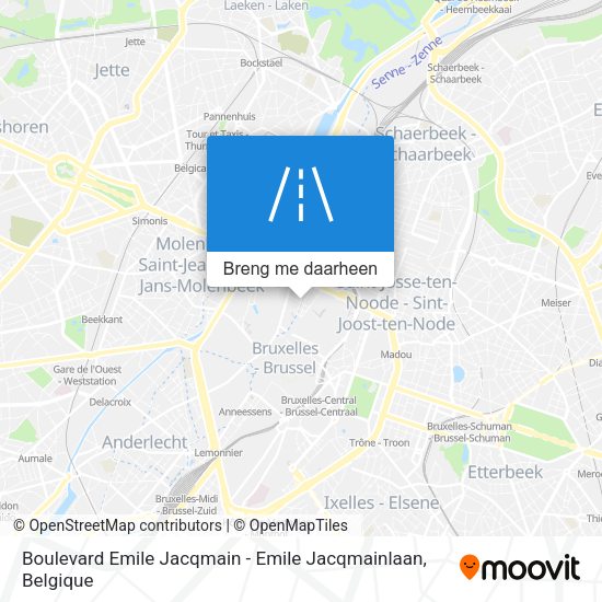 Boulevard Emile Jacqmain - Emile Jacqmainlaan kaart