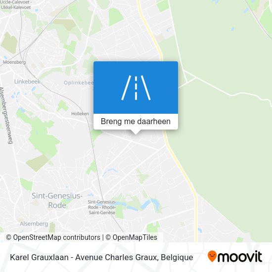 Karel Grauxlaan - Avenue Charles Graux kaart
