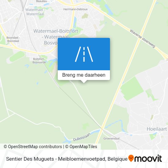 Sentier Des Muguets - Meibloemenvoetpad kaart
