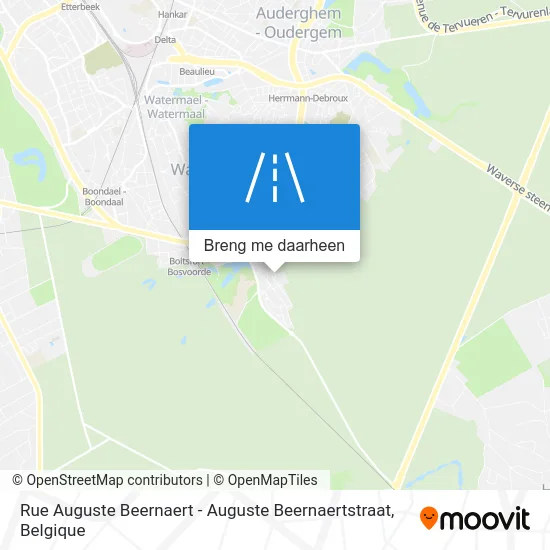 Rue Auguste Beernaert - Auguste Beernaertstraat kaart