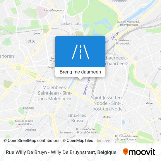 Rue Willy De Bruyn - Willy De Bruynstraat kaart