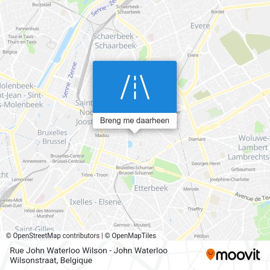 Rue John Waterloo Wilson - John Waterloo Wilsonstraat kaart