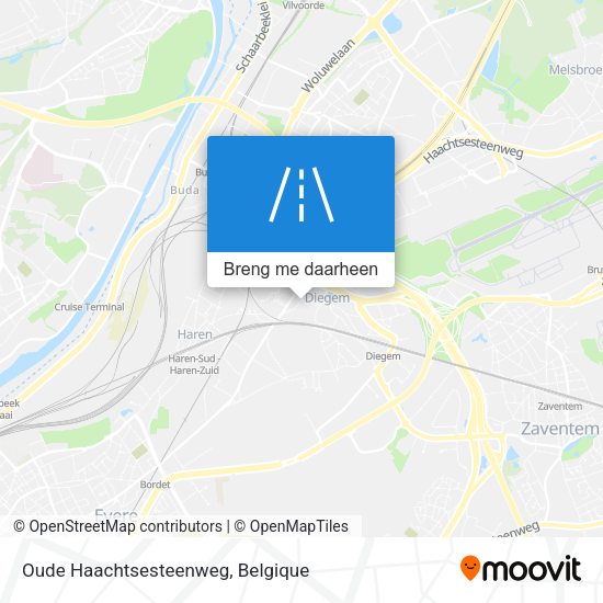 Oude Haachtsesteenweg kaart