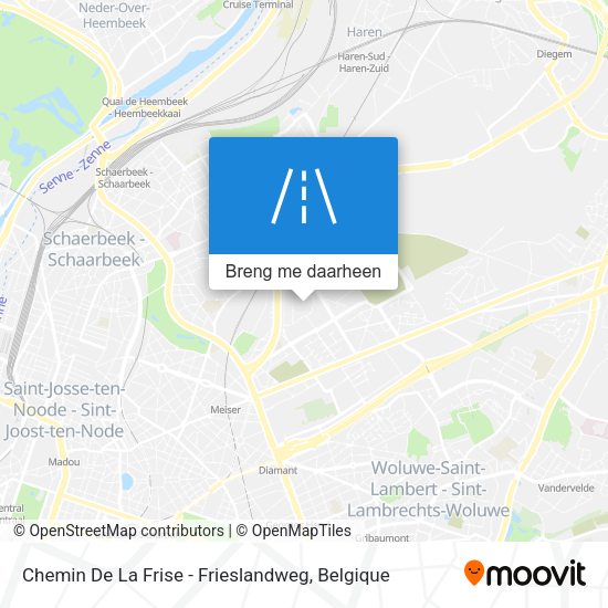Chemin De La Frise - Frieslandweg kaart