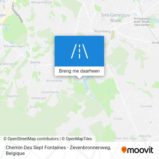 Chemin Des Sept Fontaines - Zevenbronnenweg kaart
