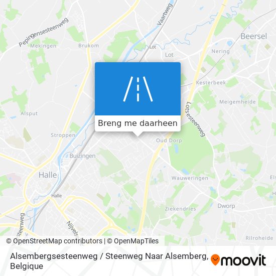 Alsembergsesteenweg / Steenweg Naar Alsemberg kaart