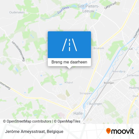 Jerôme Ameysstraat kaart