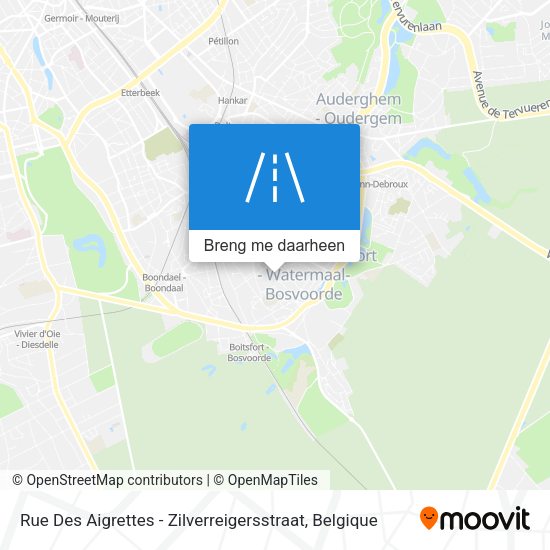 Rue Des Aigrettes - Zilverreigersstraat kaart