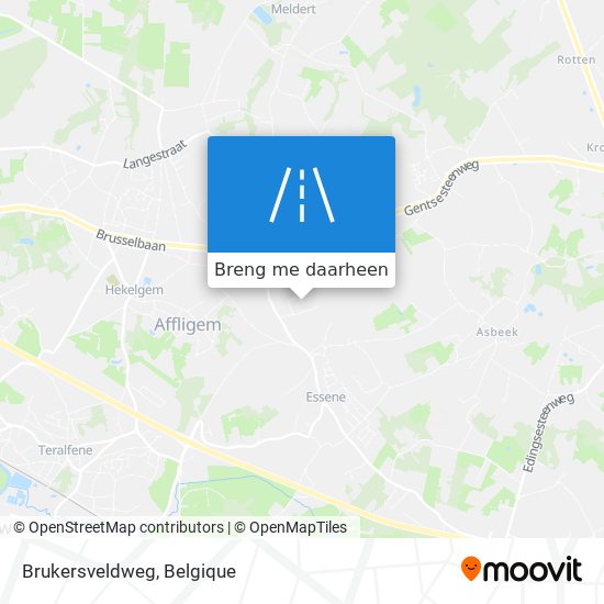 Brukersveldweg kaart