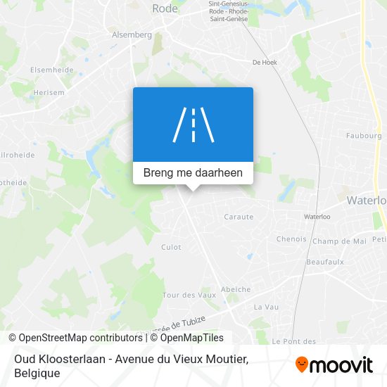 Oud Kloosterlaan - Avenue du Vieux Moutier kaart