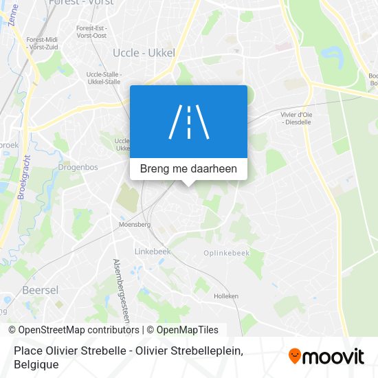 Place Olivier Strebelle - Olivier Strebelleplein kaart