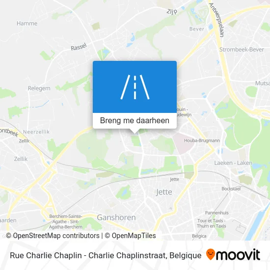 Rue Charlie Chaplin - Charlie Chaplinstraat kaart