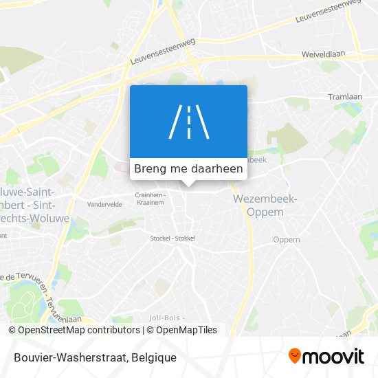 Bouvier-Washerstraat kaart