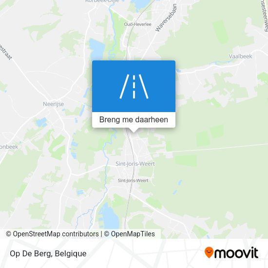 Op De Berg kaart