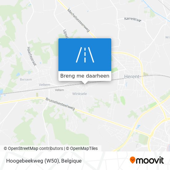 Hoogebeekweg (W50) kaart