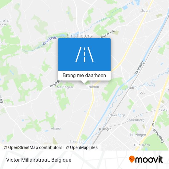 Victor Millairstraat kaart