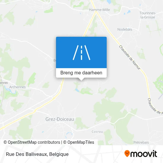 Rue Des Baliveaux kaart