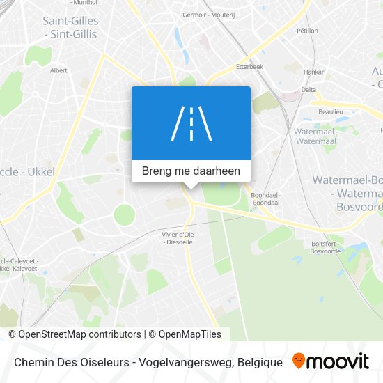 Chemin Des Oiseleurs - Vogelvangersweg kaart