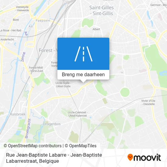 Rue Jean-Baptiste Labarre - Jean-Baptiste Labarrestraat kaart