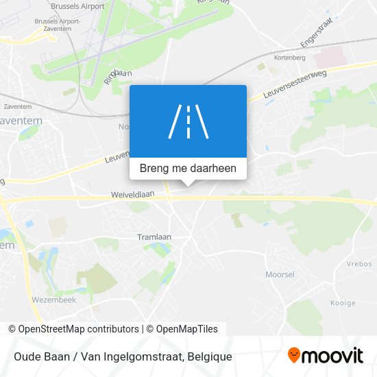 Oude Baan / Van Ingelgomstraat kaart