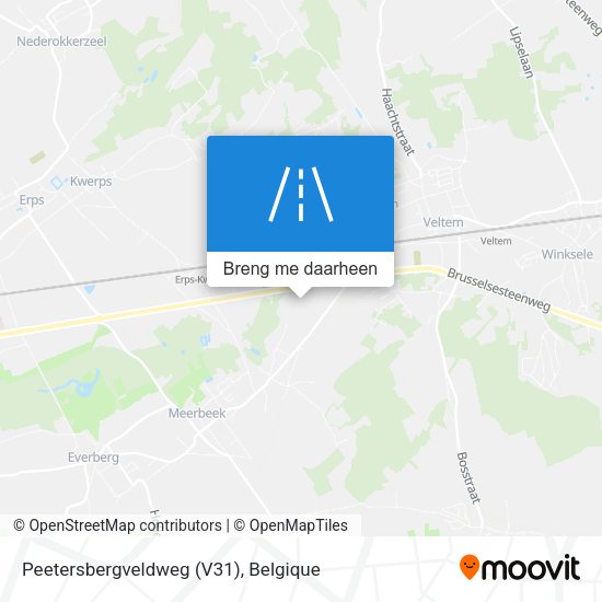 Peetersbergveldweg (V31) kaart