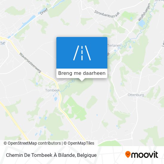 Chemin De Tombeek À Bilande kaart