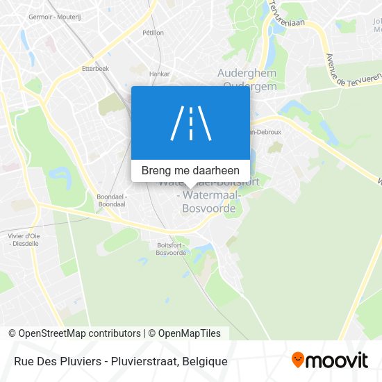 Rue Des Pluviers - Pluvierstraat kaart