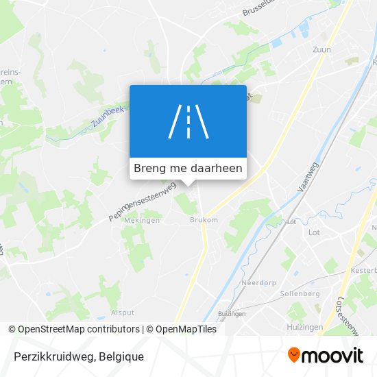 Perzikkruidweg kaart