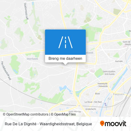Rue De La Dignité - Waardigheidsstraat kaart