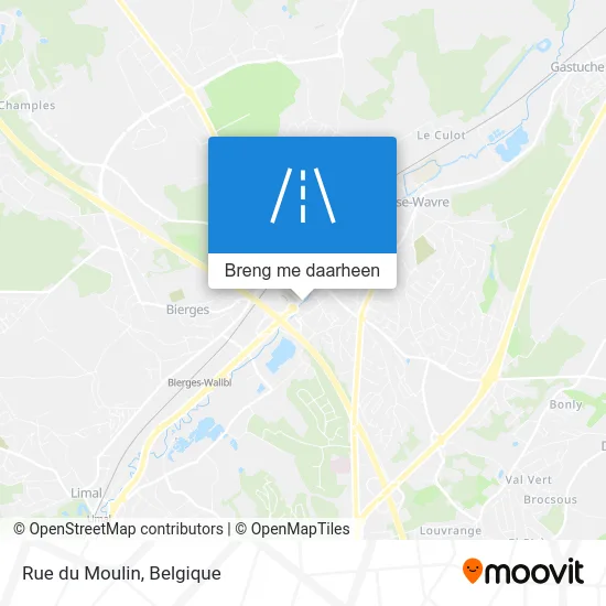 Rue du Moulin kaart